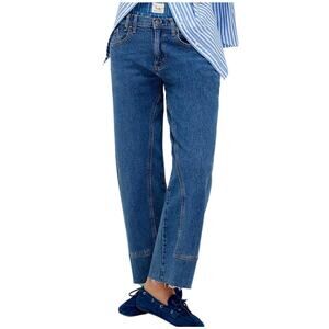 We the Free Risk Taker Jeans Dark Wash Raw Hem Women's Size 27